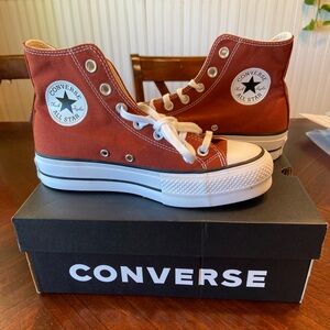 Converse high top platform sneakers